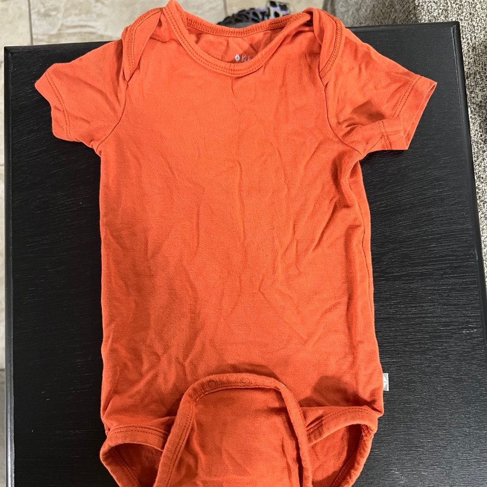 Kyte baby short sleeve bodysuit - Clementine